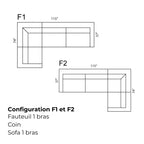 Sectionnel modulaire Margot