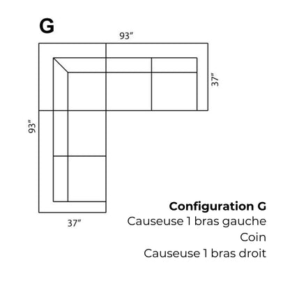 Sectionnel modulaire Margot