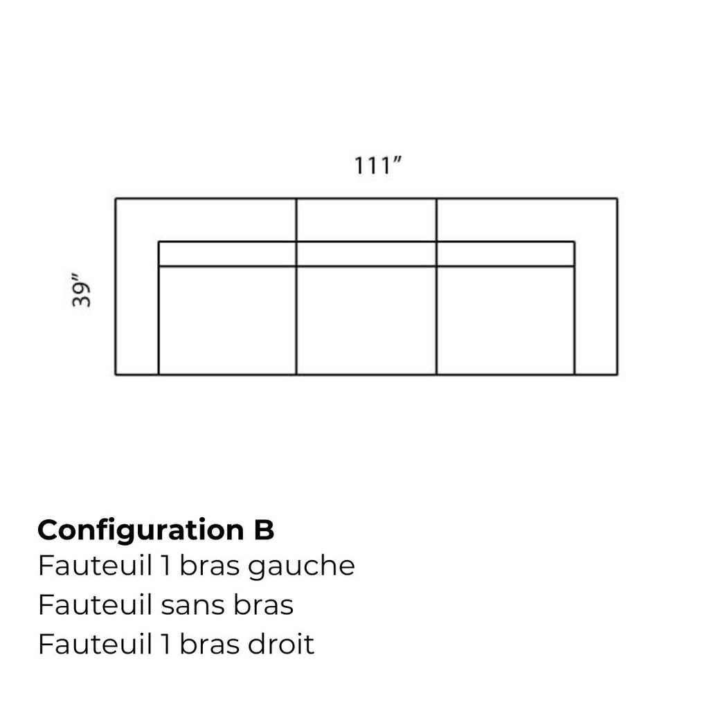 Sectionnel modulaire Hubert
