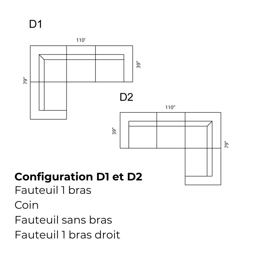 Sectionnel modulaire Hubert