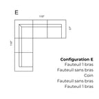 Sectionnel modulaire Hubert