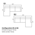 Sectionnel modulaire Margot