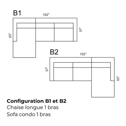Sectionnel modulaire Margot