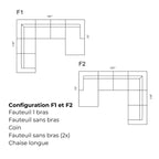 Sectionnel modulaire Hubert