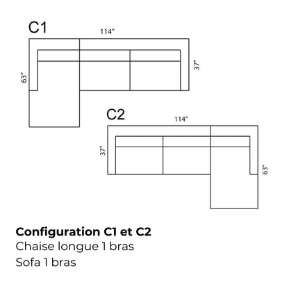 Sectionnel modulaire Margot