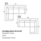 Sectionnel modulaire Margot