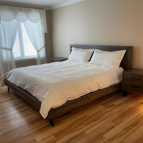 Lit Magog à tête en bois