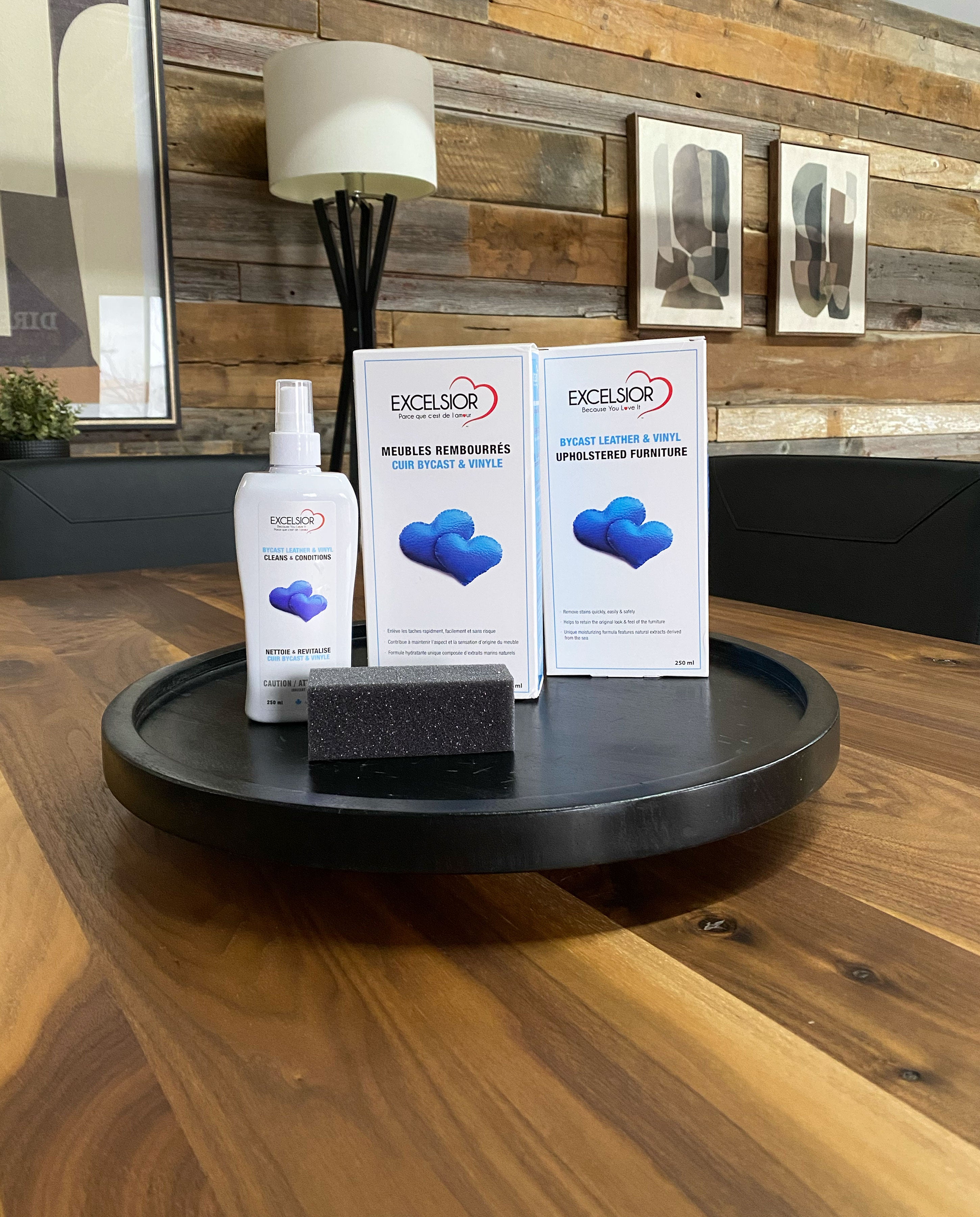 Trousse de soins : cuir bycast & vinyle