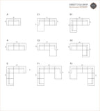 Sectionnel modulaire Hubert