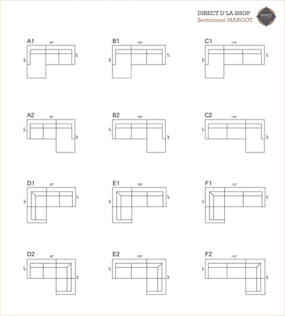 Sectionnel modulaire Margot