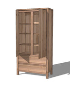 Vue intérieure des portes de notre armoire Montebello