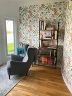 Bibliothèque de rangement en bois massif et acier collection Sutton