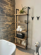 Étagère collection Sutton avec 5 tablettes en érable massif naturel