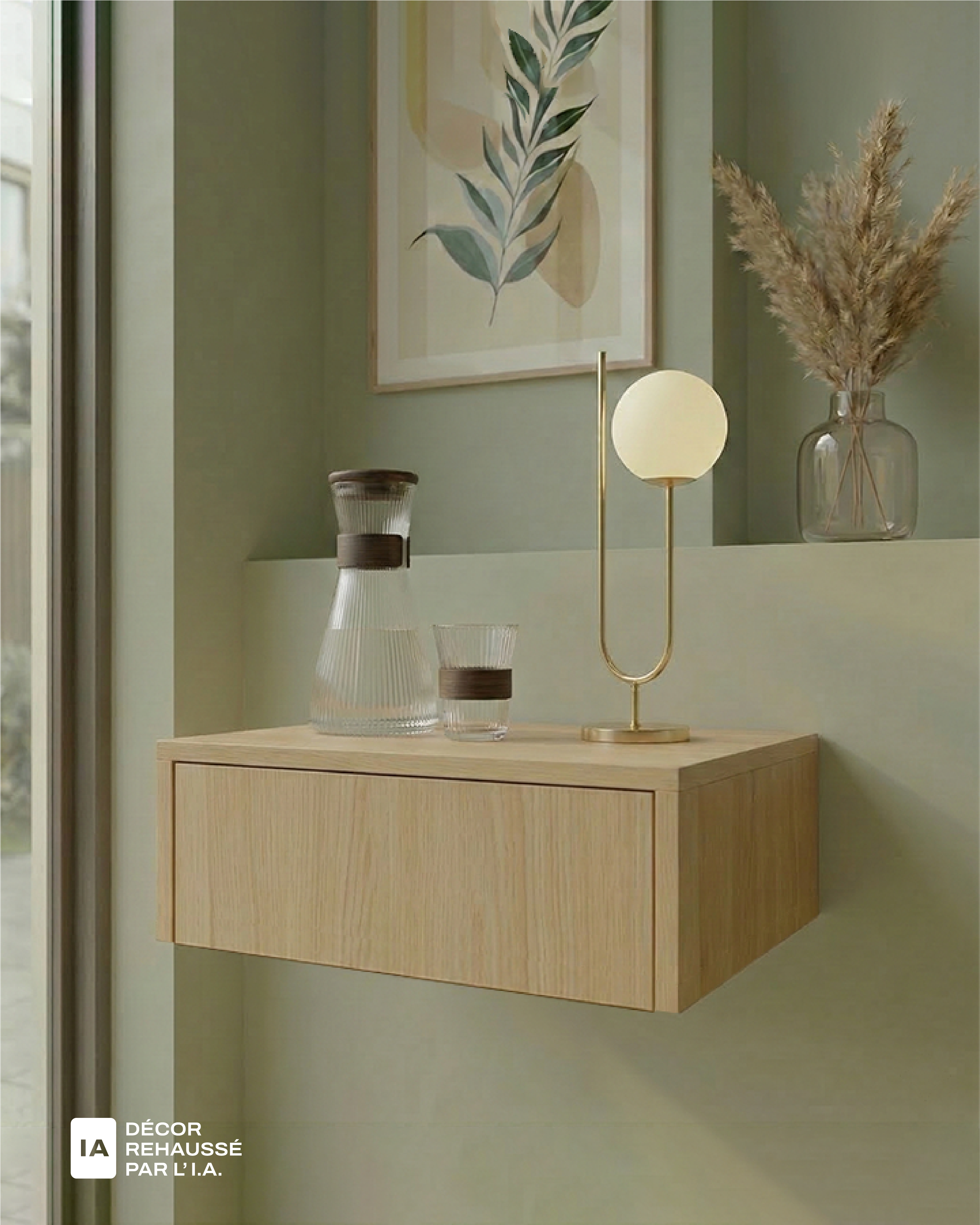 Table de chevet flottante Laval
