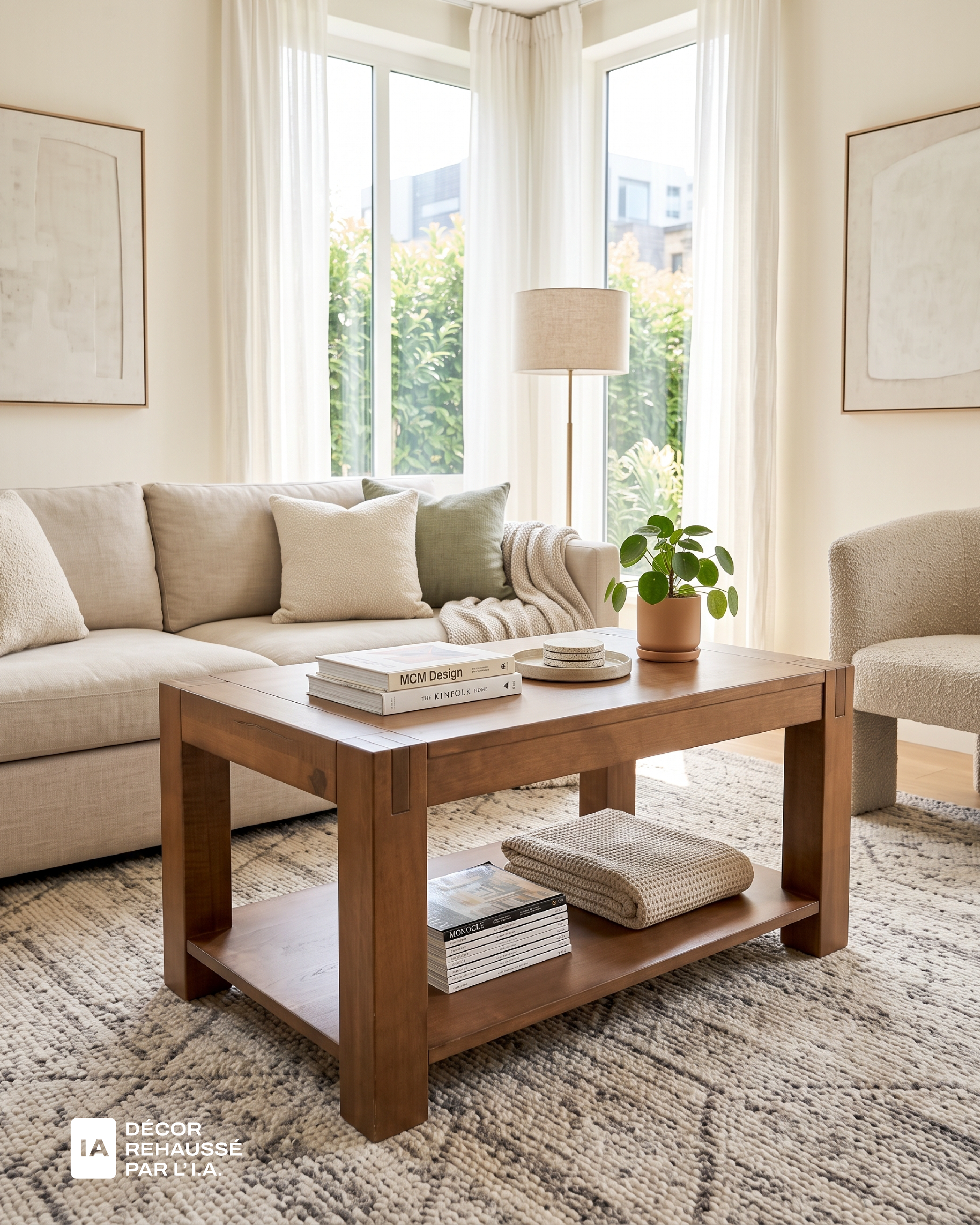 Table de centre St-Sauveur 34"