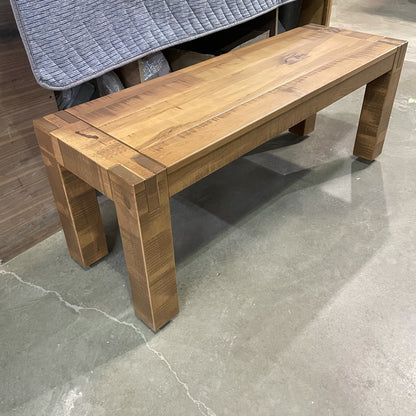 Banc d'entrée ou banc de salle à manger collection St-Sauveur en érable massif