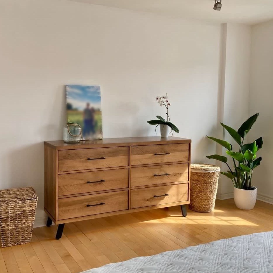 Bureau double Magog 6 tiroirs